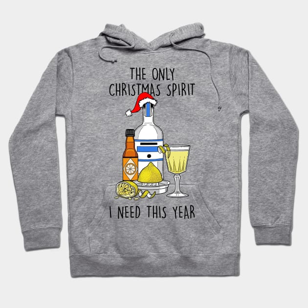 All The Christmas Spirit I Need Hoodie by fleeksheek